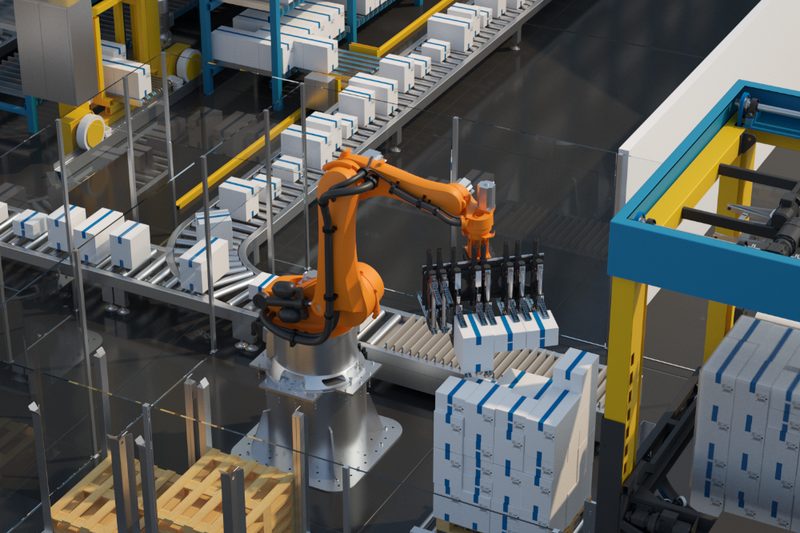 Pallettizzazione robotizzata a fine linea